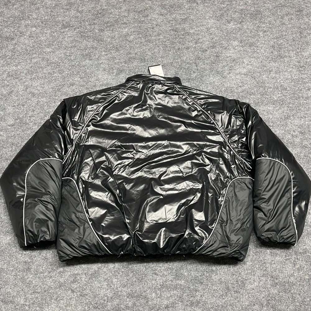 Nike Bubble Jacket Men XL Black Anthracite Puffer Loose Fit Down Fill II3869-010 - Picture 11 of 16